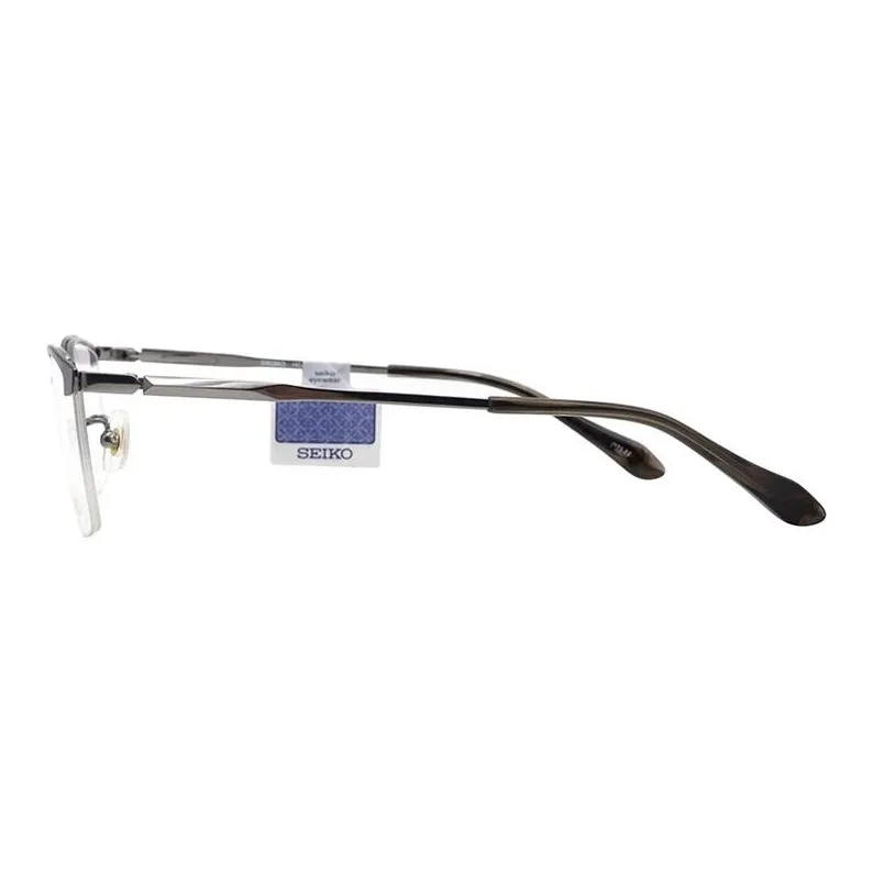 SEIKO Titanium Rectangular Eyeglass Frames Men's Black-2