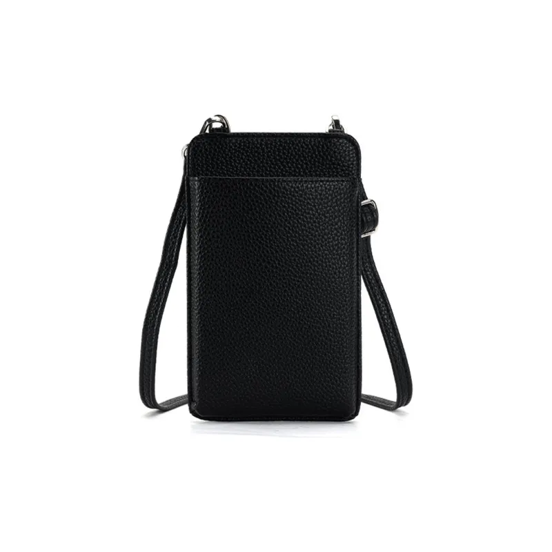 HAWA Pu Cell Phone Pouch Shoulder Bag Crossbody Bag Small Size Women's Green/Black/Gray/Apricot/Coffee/Ecru-4