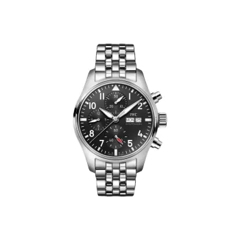 IWC Automatic Mechanical Movement Men's Watches Watch 41mm Black Dial Stainless Steel Case Stainless Steel Watchband