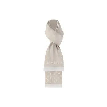LOUIS VUITTON Knit Scarves Men's Gray