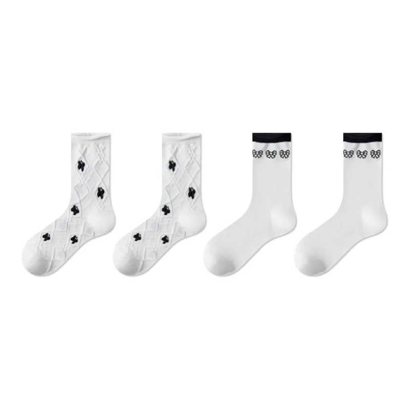 Ordifen Mid Calf Socks Women's 4 Pack-0