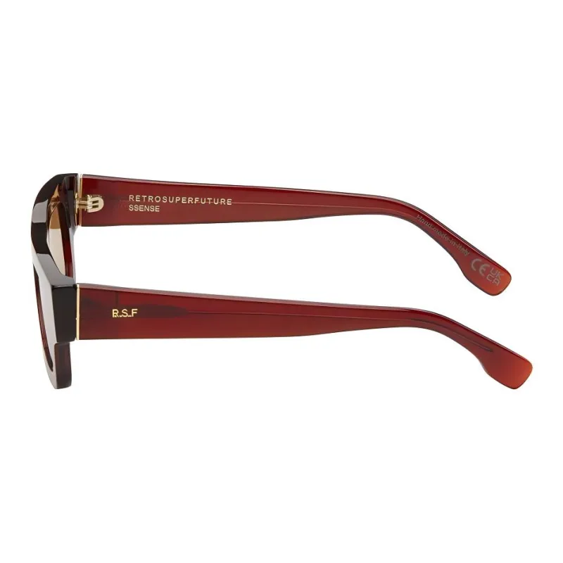Retrosuperfuture Rectangular Sunglasses Men's Red-1