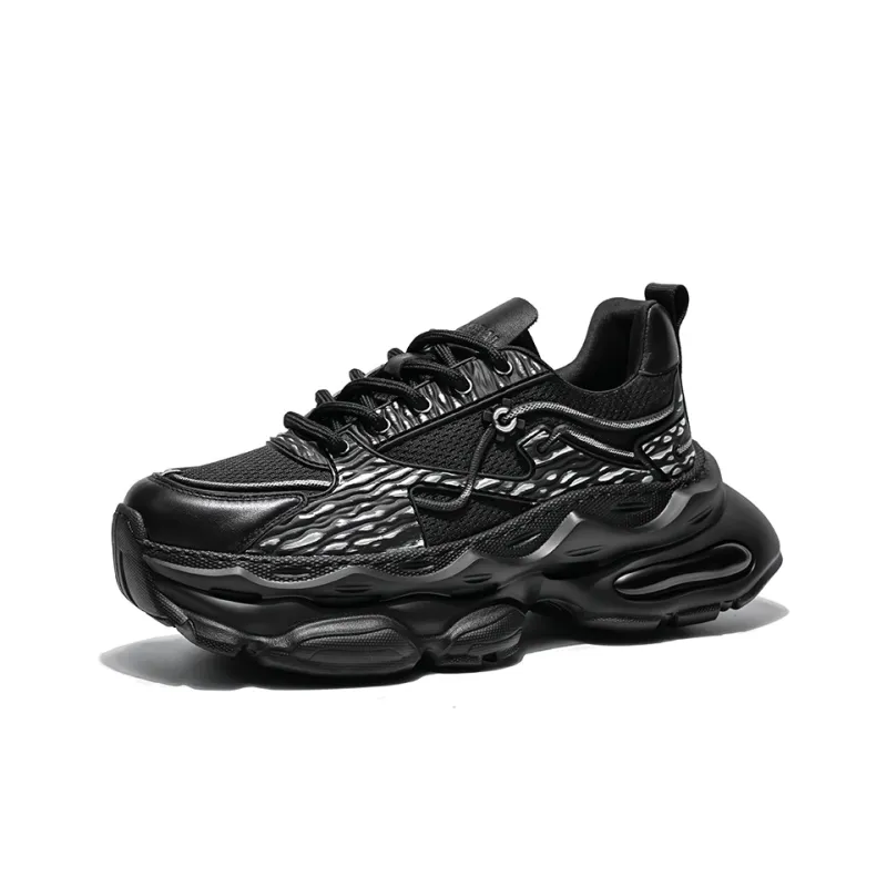 MOERBAI Breathable Lightweight Height Increasing Low-Top Chunky Sneakers Unisex-13