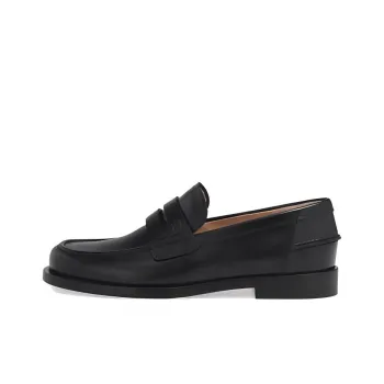 GIANVITO ROSSI Round-toe Leather Loafers