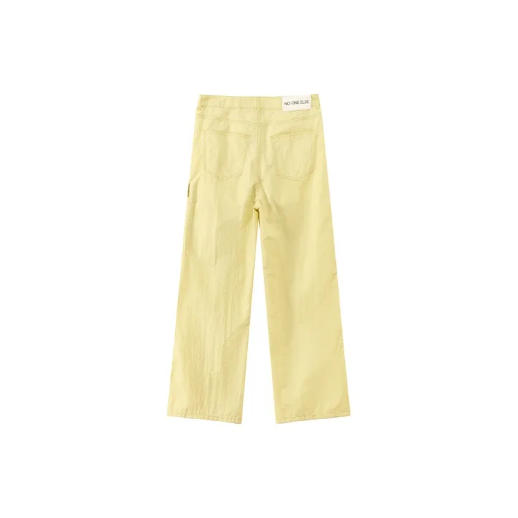 NO ONE ELSE Casual Pants Unisex Huanghuali Yellow-1