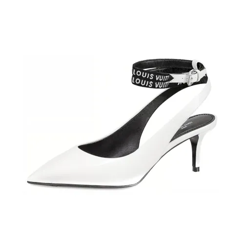 LOUIS VUITTON Call Back High Heels Women's White