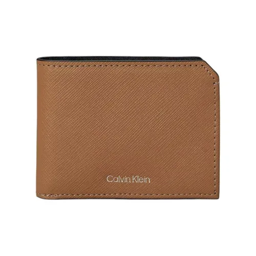 CK/Calvin Klein Leather Wallet Men's Donkey Color
