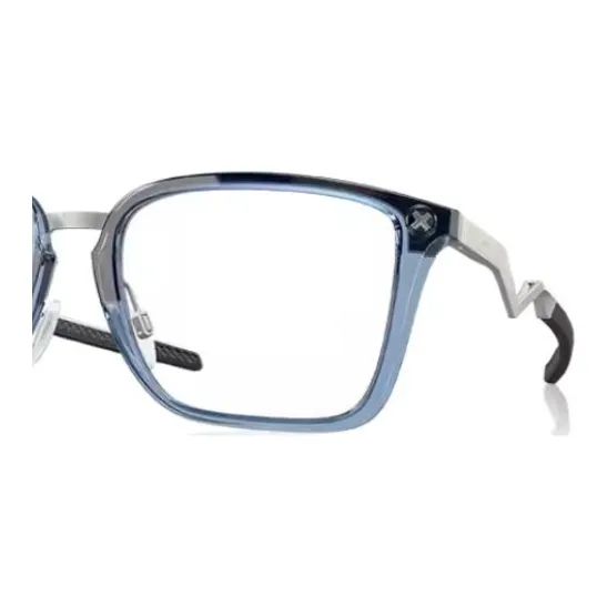 Oakley Titanium Square Eyeglass Frames Unisex Blue-2