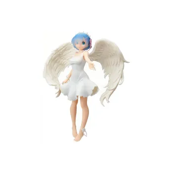 SEGA Rem Zero Starting Life In Another World Rem Pure White Angel Bonus Gifts 22cm