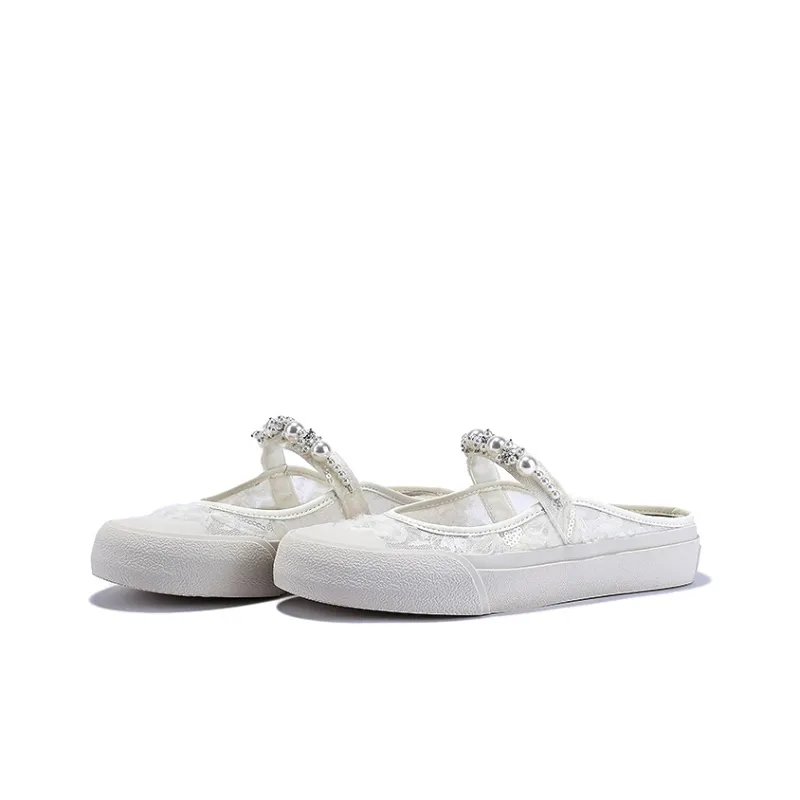 BELLALILY Sequins Abrasion Resistant Slip Resistant Closed Toe Slippers Women's-6