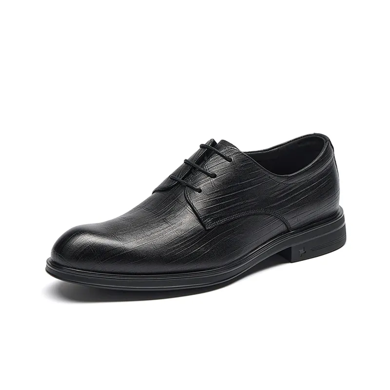 SEVEN Dress Shoes Men Low Top Black-0