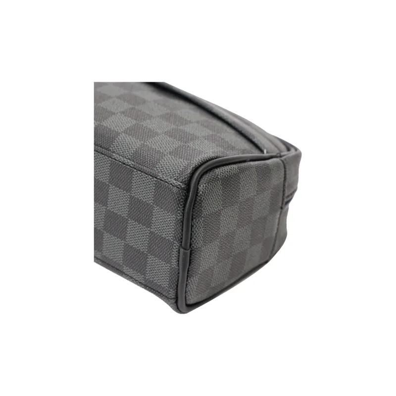 CARTELO PVC Clutch Handheld Bag Toiletry Bag Regular Unisex Black-7