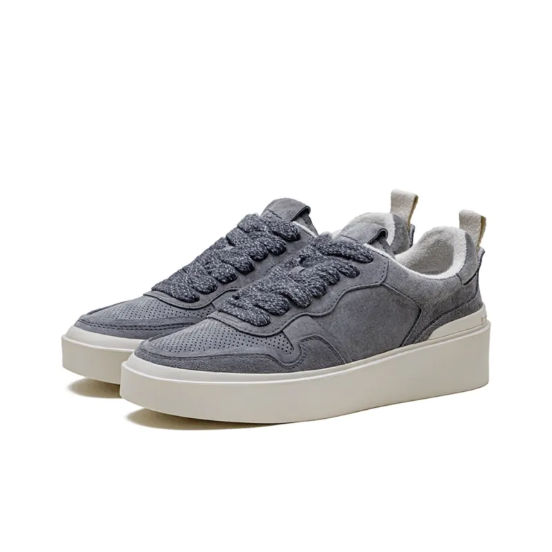 MADEN Breathable Low Top Vintage Casual Skateboard Shoes Men's Gull Gray-1