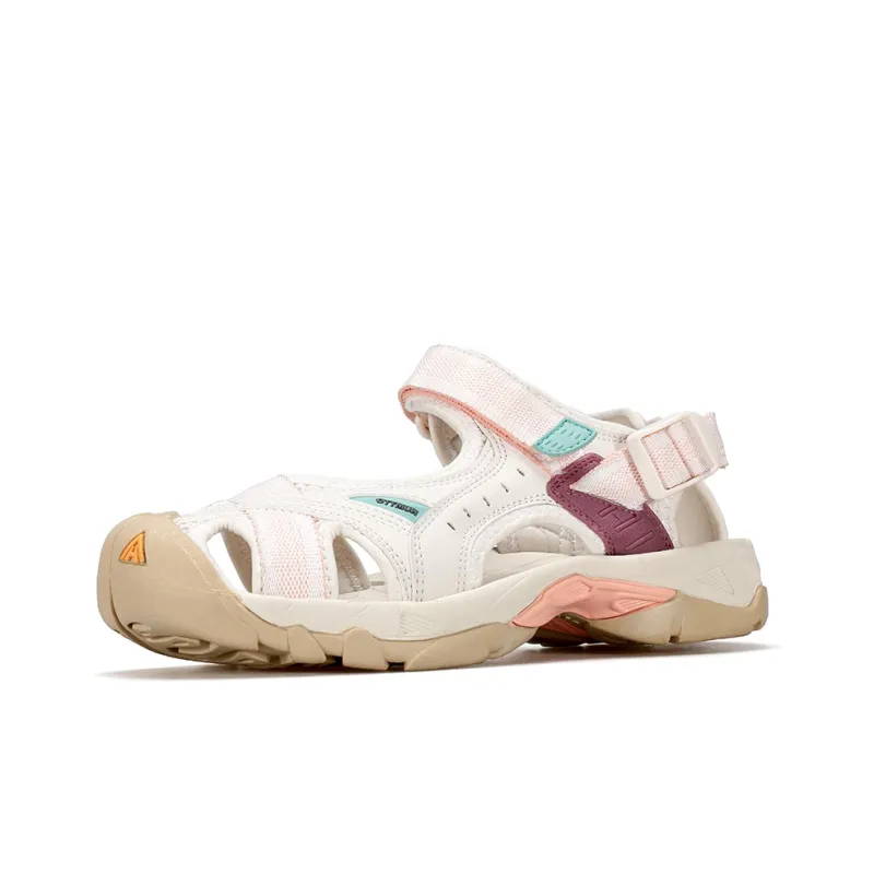 HUMTTO Beach Sandals Women's Ecru Smoke Pink-1