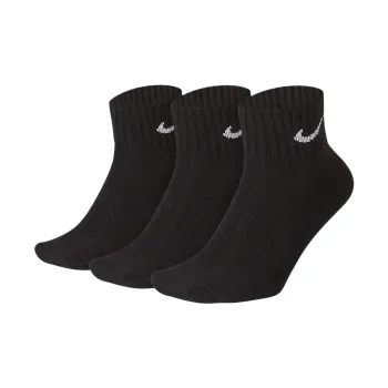 Nike Ankle Socks Unisex 3 Pack Black White