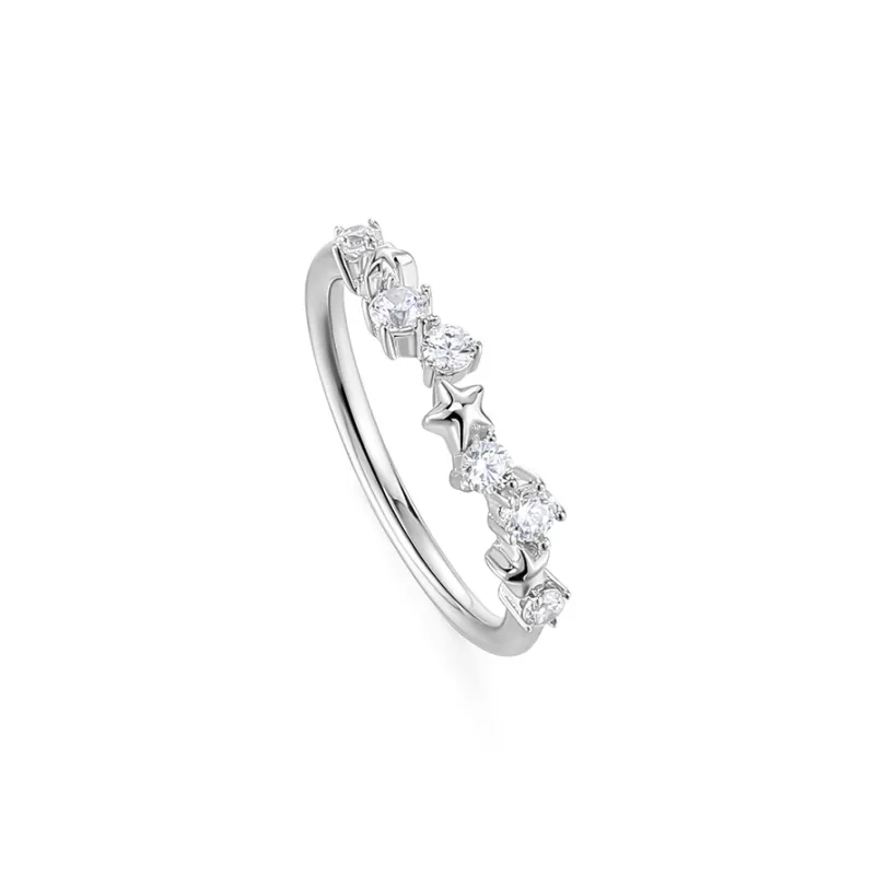 KADER 925 Sterling Silver Rings Unisex Silver White Box-2