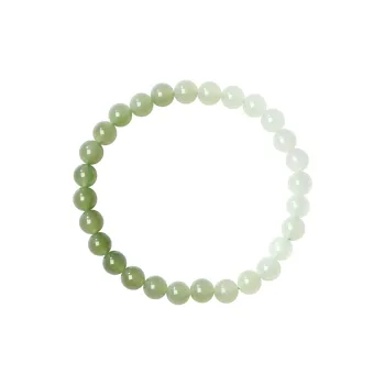 Phoenisess Bracelets Pale Greenish White Jade Women's