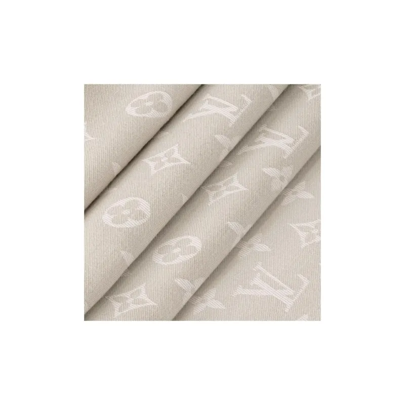LOUIS VUITTON Knit Scarves Men's Gray-2