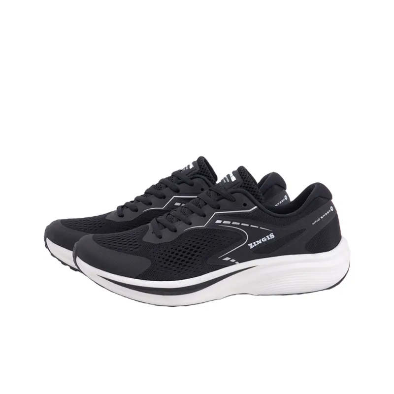 ZINGIS Cushioning Anti Slip And Wear Resistant Breathable Coverage Mid Top Training Shoes Unisex Phantom Black-1