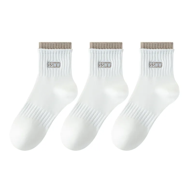 XXLLG Mid Calf Socks Women's 3 Pack-6