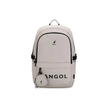 KANGOL Polyester Backpack Regular Unisex Beige