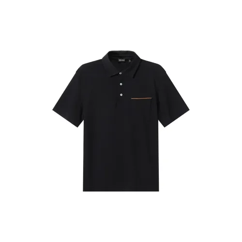 Ermenegildo Zegna Polo Shirts Men Black