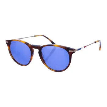 LACOSTE Plastic Metal Oval Sunglasses Women's Tortoiseshell