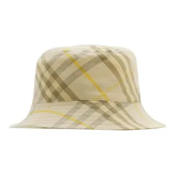 Burberry Checkered Wide Brim Bucket Hat