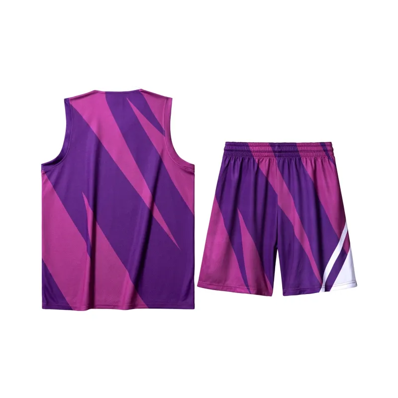 K bird Basketball Suit Unisex Purple-1