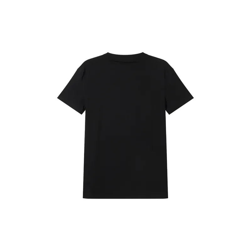 Zegna Pure Crew Neck Pullover Slim Fit Short Sleeved T Shirt Men's Black-1