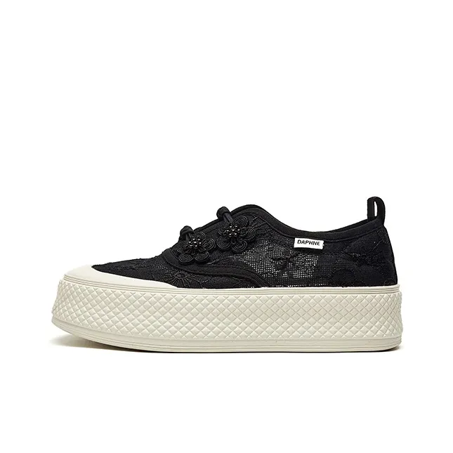 DAPHNE Height Increasing Low Top Skateboard Shoes Women's-0