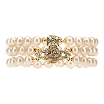 Vivienne Westwood Graziella Orb Charm Embellished Bracelet