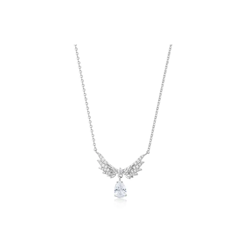 KADER 925 Sterling Silver Necklaces Women's White Gold/Rose Gold-0