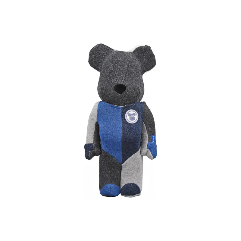BE@RBRICK Loopwheeler Black/Blue-1