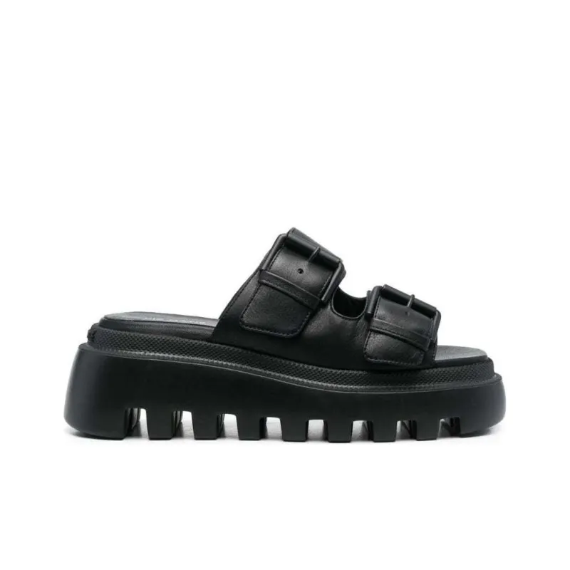 Vic Matie Slip-on Leather Chunky Lug Mules Women's-1