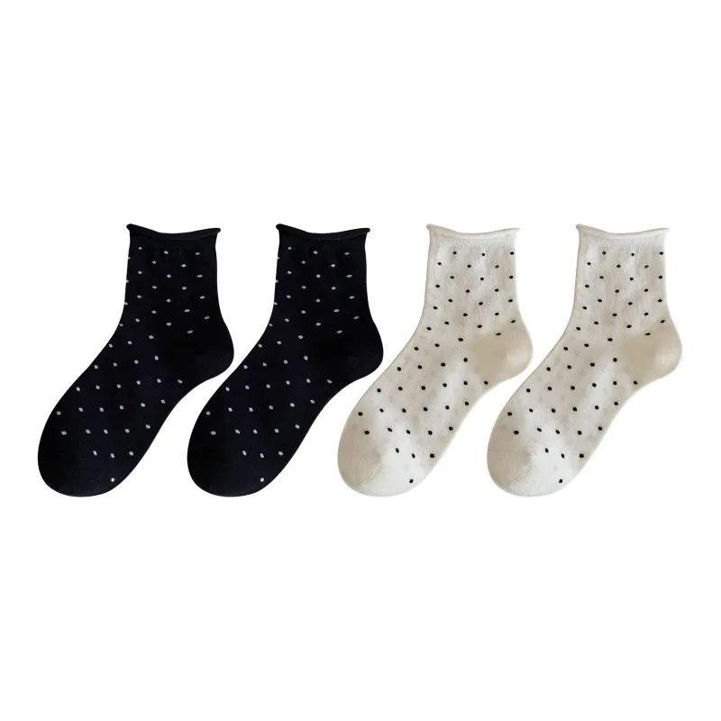 XXLLG Mid Calf Socks Women's 4 Pack-5