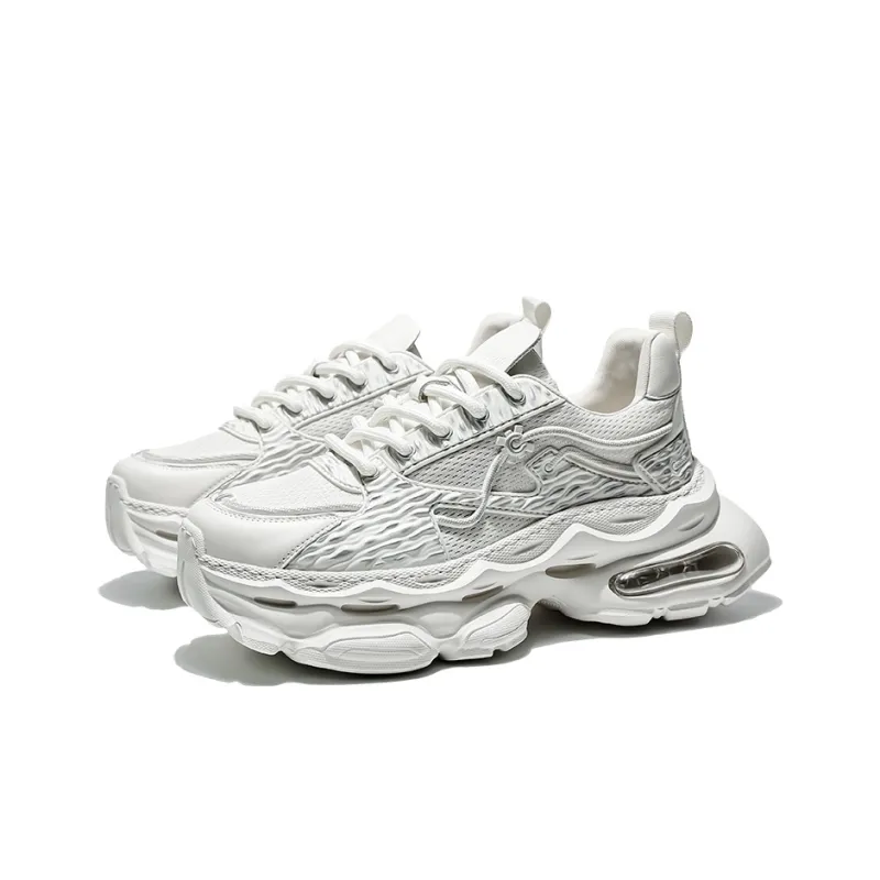 MOERBAI Breathable Lightweight Height Increasing Low-Top Chunky Sneakers Unisex-2