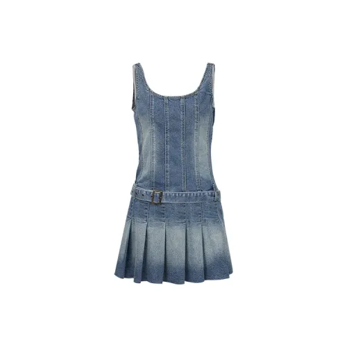 URBAN REVIVO Slip Dresses Women's Blue