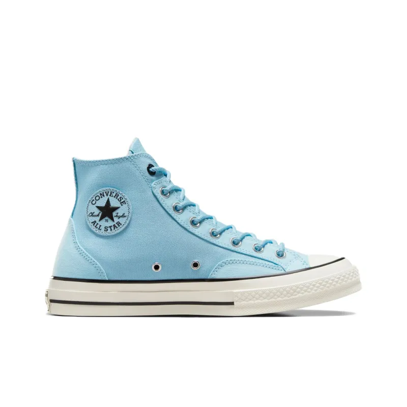 Converse Chuck 70 Anti Slip Wear Resistant High Top Canvas Shoes Unisex Blue White-1