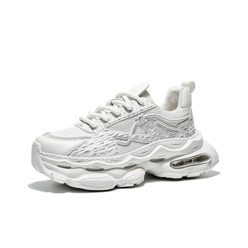 MOERBAI Breathable Lightweight Height Increasing Low-Top Chunky Sneakers Unisex-1