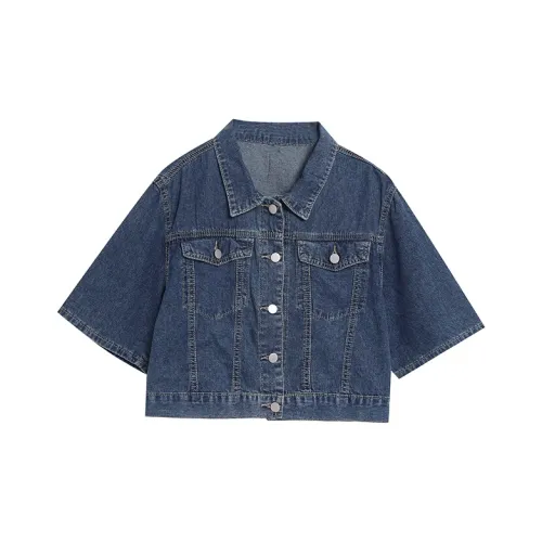 DEDY Denim Jackets Women's Blue