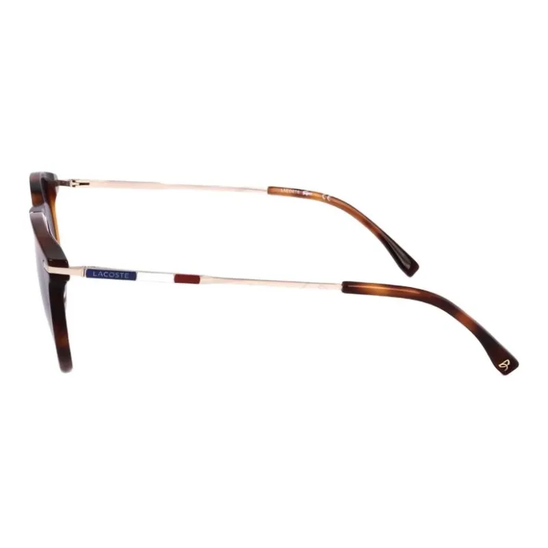 LACOSTE Plastic Metal Oval Sunglasses Women's Tortoiseshell-1