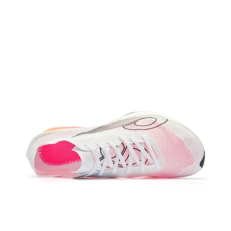 QIAODAN Light Bird Cushioning Anti Slip And Wear Resistant Low Top Chi PRO Running Shoes Men's Jordan White Neon Pink-3