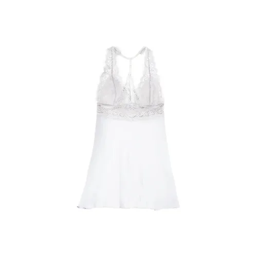 Victoria's Secret ADORE ME Zandy Slip Nightgown Women's Bright White