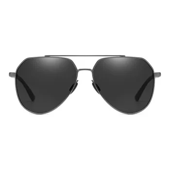 Thunder Pailong Alloy Aviator Sunglasses Unisex Black/Gray/Gunmetal/Gold