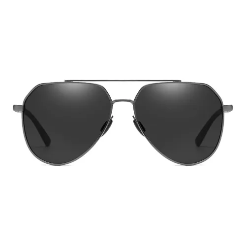 Thunder Pailong Alloy Aviator Sunglasses Unisex Black/Gray/Gunmetal/Gold