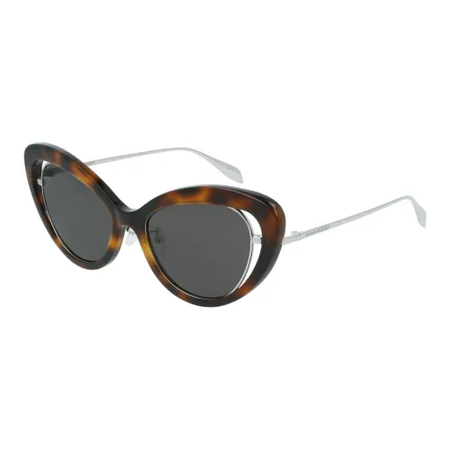 Alexander McQueen Acetate Metal Butterfly Sunglasses Women's Tortoiseshell