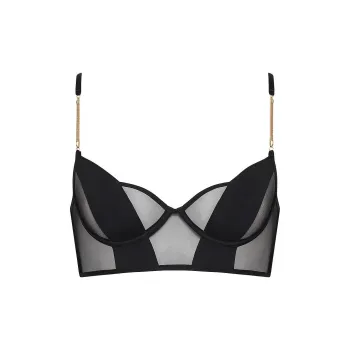 Victoria's Secret BLUEBELLA Raine Wired Longline Bra Black Bra Women's Black