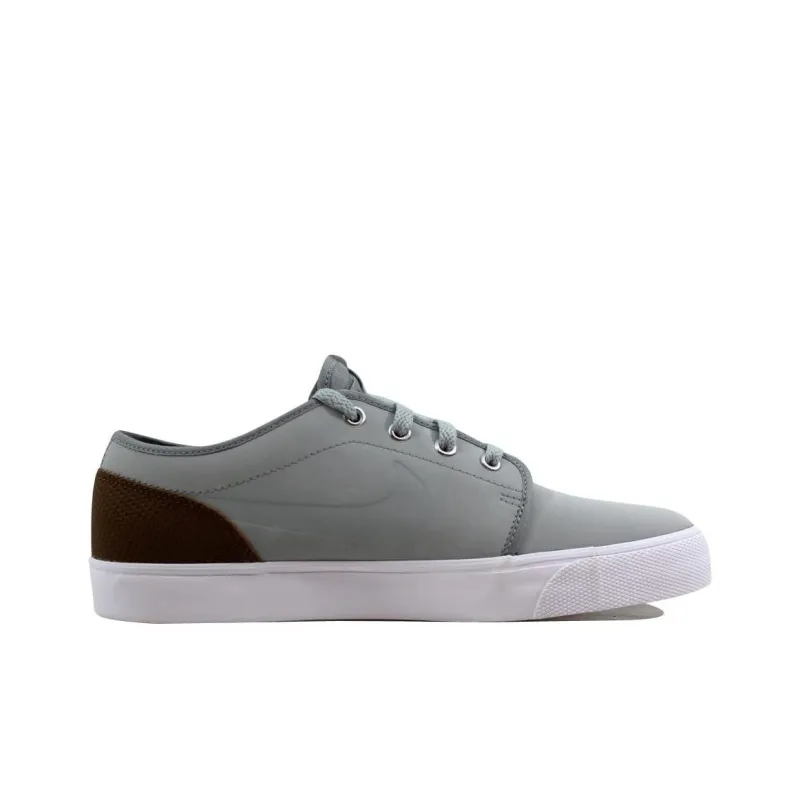 Nike Toki Low Leather Premium Base Grey/Base Grey Military Brown-1