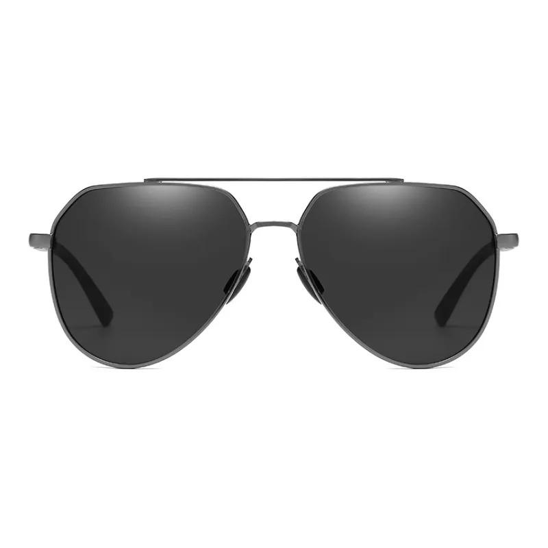 Thunder Pailong Alloy Aviator Sunglasses Unisex Black/Gray/Gunmetal/Gold-2